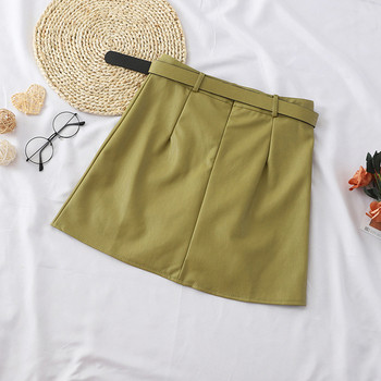 Modern női szoknya három színben, zsebekkel