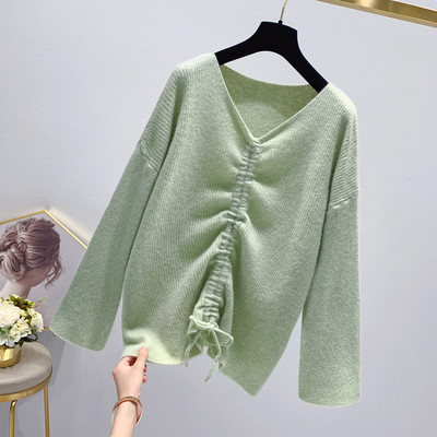 Pulover de dama cu decolteu in V in mai multe culori