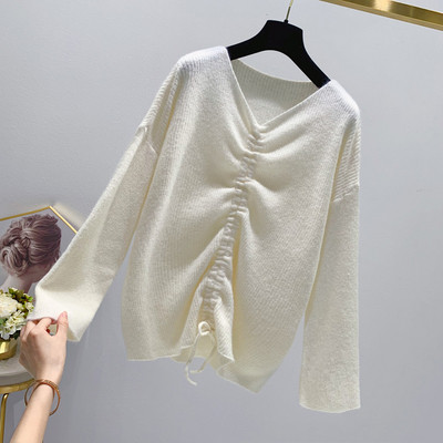 Pulover de dama cu decolteu in V in mai multe culori