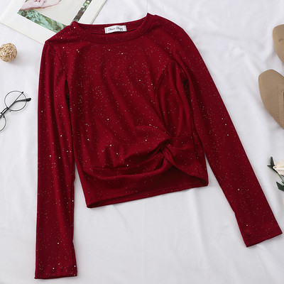 Bluză casual de damă cu mâneci lungi – în mai multe culori