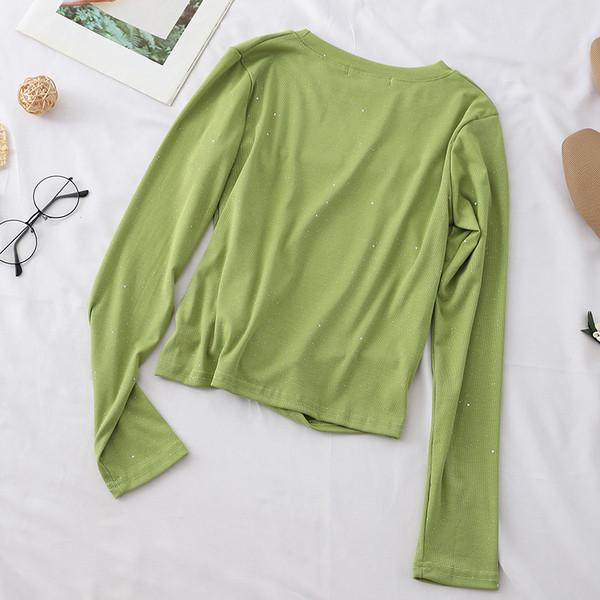 Bluză casual de damă cu mâneci lungi – în mai multe culori