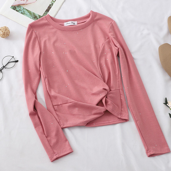 Bluză casual de damă cu mâneci lungi – în mai multe culori