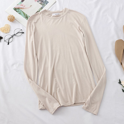 Női blúz több színben O-nyakkal