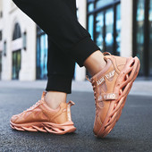 Új férfi tornacipő modell kék, zöld és barna feliratokkal