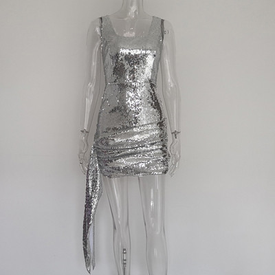 Rochie de dama model NOU cu bretele subtiri si paiete in trei culori