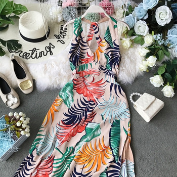 Aktuális női hosszú ruha virágmintával