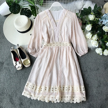 Női alkalmi ruha három színben 3/4-es ujjal