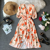 Rochie elegantă de damă cu model floral