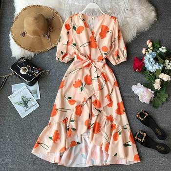 Rochie elegantă de damă cu model floral