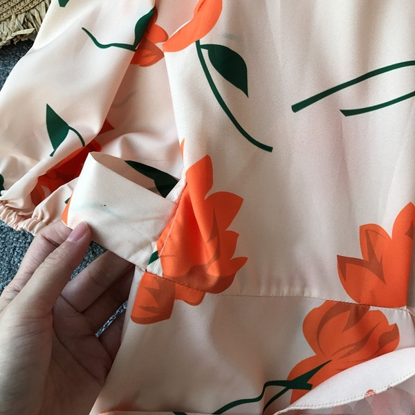 Rochie elegantă de damă cu model floral