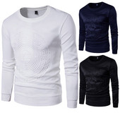 Bluză casual bărbătească cu mâneci lungi în trei culori