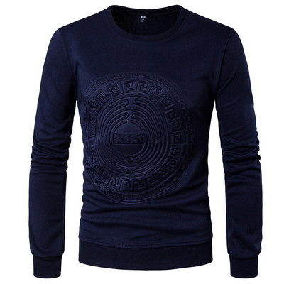 Bluză casual bărbătească cu mâneci lungi în trei culori