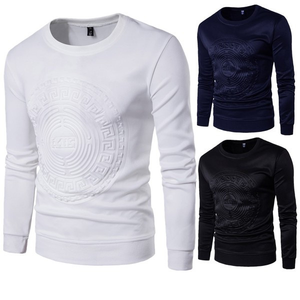 Bluză casual bărbătească cu mâneci lungi în trei culori