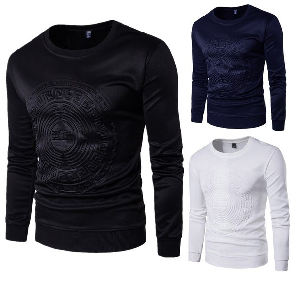 Bluză casual bărbătească cu mâneci lungi în trei culori