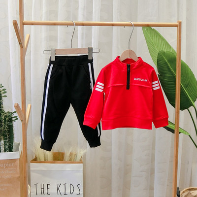 Set copii model nou pentru baieti in negru si rosu