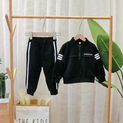 Set copii model nou pentru baieti in negru si rosu