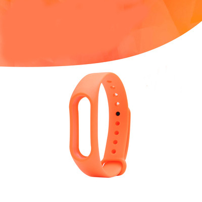 Силиконова каишка за фитнес гривни модел M3 - оранжев цвят