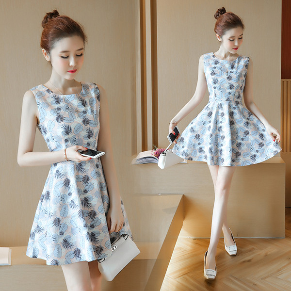 Rochie eleganta de dama cu model floral in doua culori