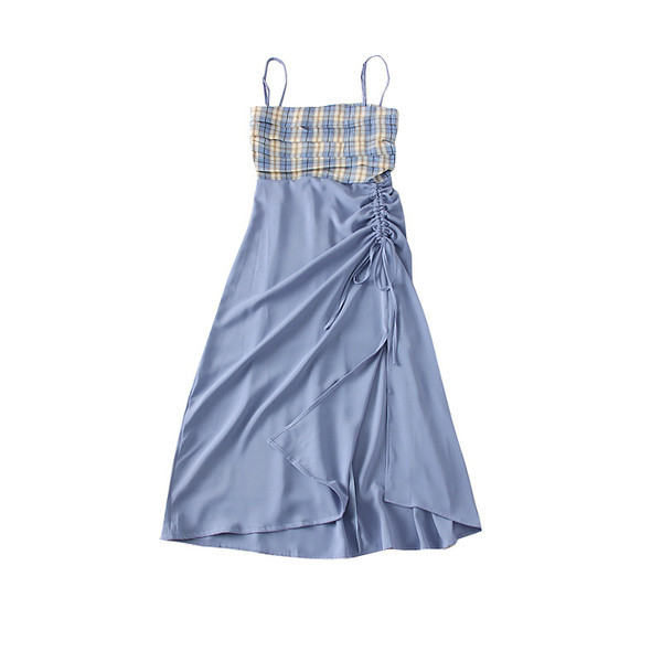 Rochie casual de dama cu bretele subtiri in mai multe culori