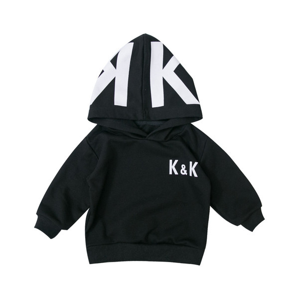 Hanorac zilnic pentru copii pentru baieti in alb si negru