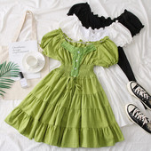 Rochie casual dama - model croiat in trei culori