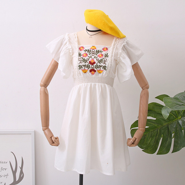 Rochie casual dama in mai multe culori cu broderie