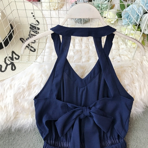 Rochie lunga de dama eleganta in doua culori cu talie inalta