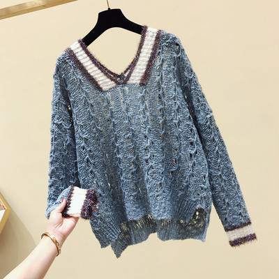 Pulover de dama model asimetric in mai multe culori