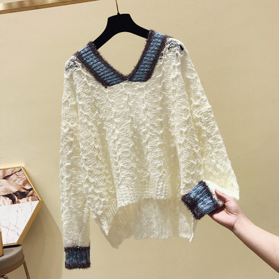 Pulover de dama model asimetric in mai multe culori