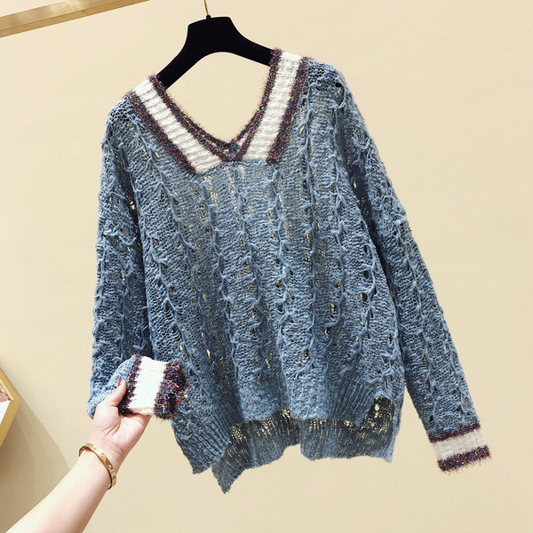 Pulover de dama model asimetric in mai multe culori