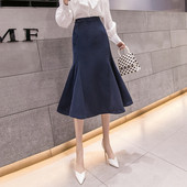 Stílusos női szoknya három színben szabott modellben