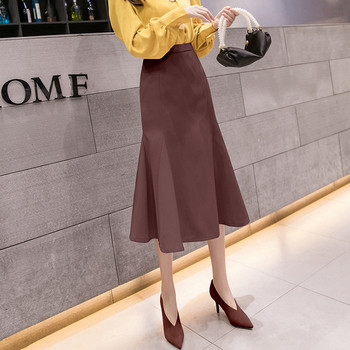 Stílusos női szoknya három színben szabott modellben