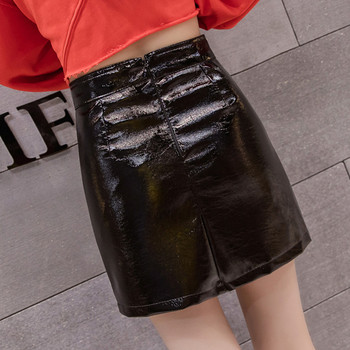 Fusta topică de damă cu talie înaltă de culoare neagră