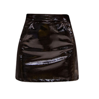 Fusta topică de damă cu talie înaltă de culoare neagră