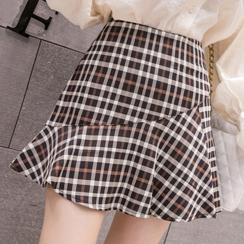 Kockás női szoknya szabású modell - két színben