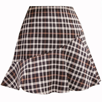 Kockás női szoknya szabású modell - két színben
