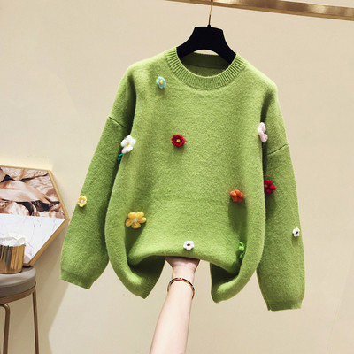 NOU Pulover de iarnă de damă modern cu element 3D în mai multe culori