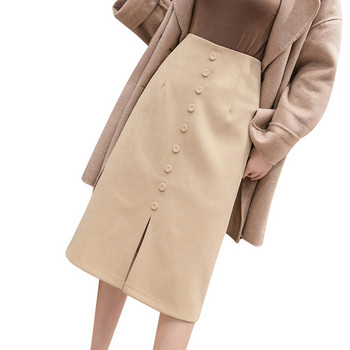 Új modell női szoknya két színben, gombokkal