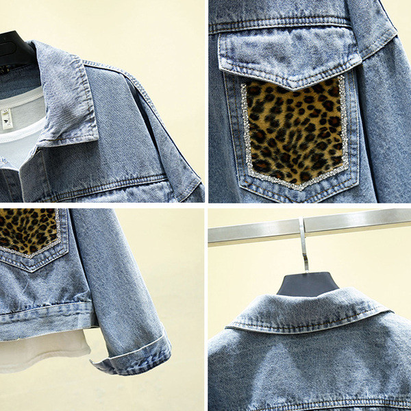 Új modell női farmerdzseki zsebekkel, két színben