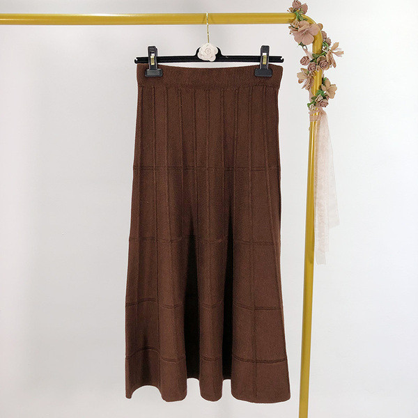 Hosszú kötött szoknya három színben