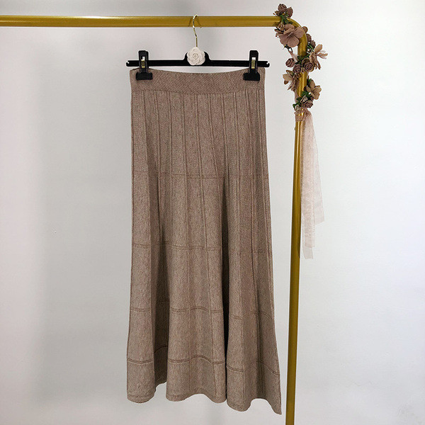 Hosszú kötött szoknya három színben