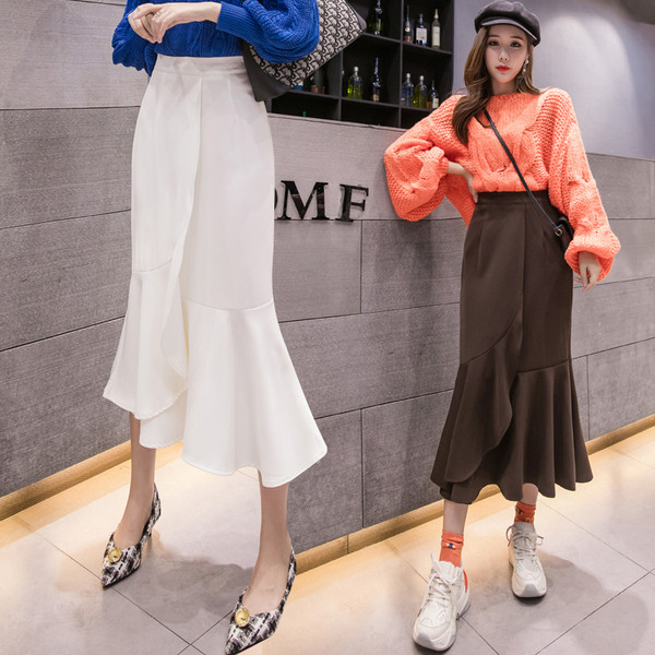 Hosszú női szoknya magas derékkal - három színben