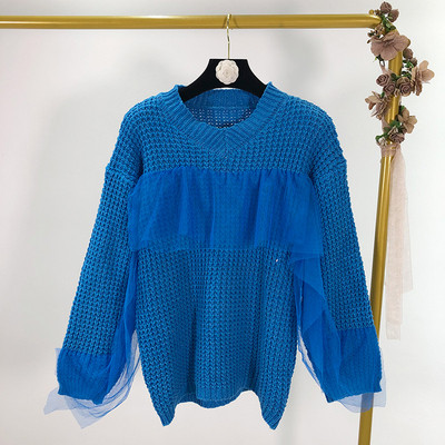 Pulover casual dama cu tul in mai multe culori