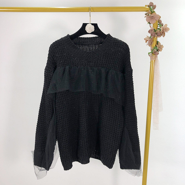 Pulover casual dama cu tul in mai multe culori