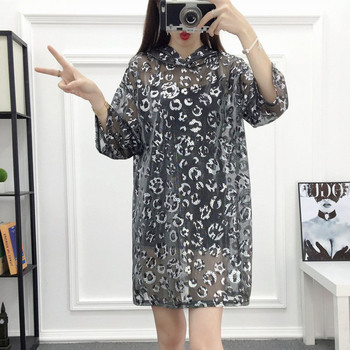 Rochie casual de dama in doua culori cu gluga