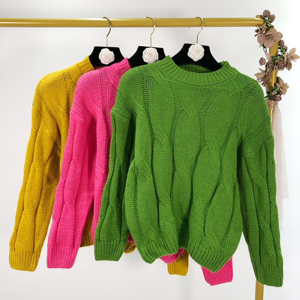 Női alkalmi pulóver három színben