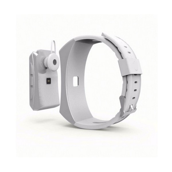 Смарт гривна 2в1 с безжична слушалка Jackom B3 - педометър, сърдечен ритъм, изразходвани калории - бял цвят