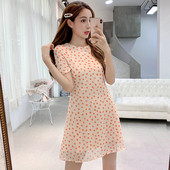 Rochie casual de dama in mai multe culori cu maneca scurta