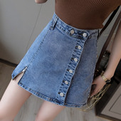 Modern női farmerszoknya két színben - kék és fekete