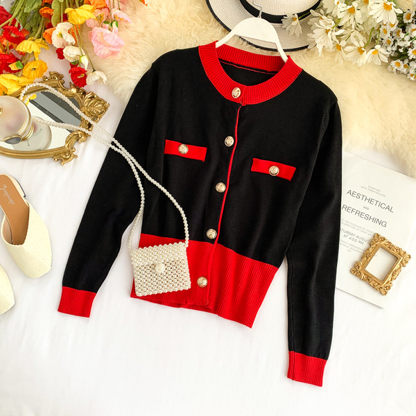 Női alkalmi kardigán gombokkal, három színben